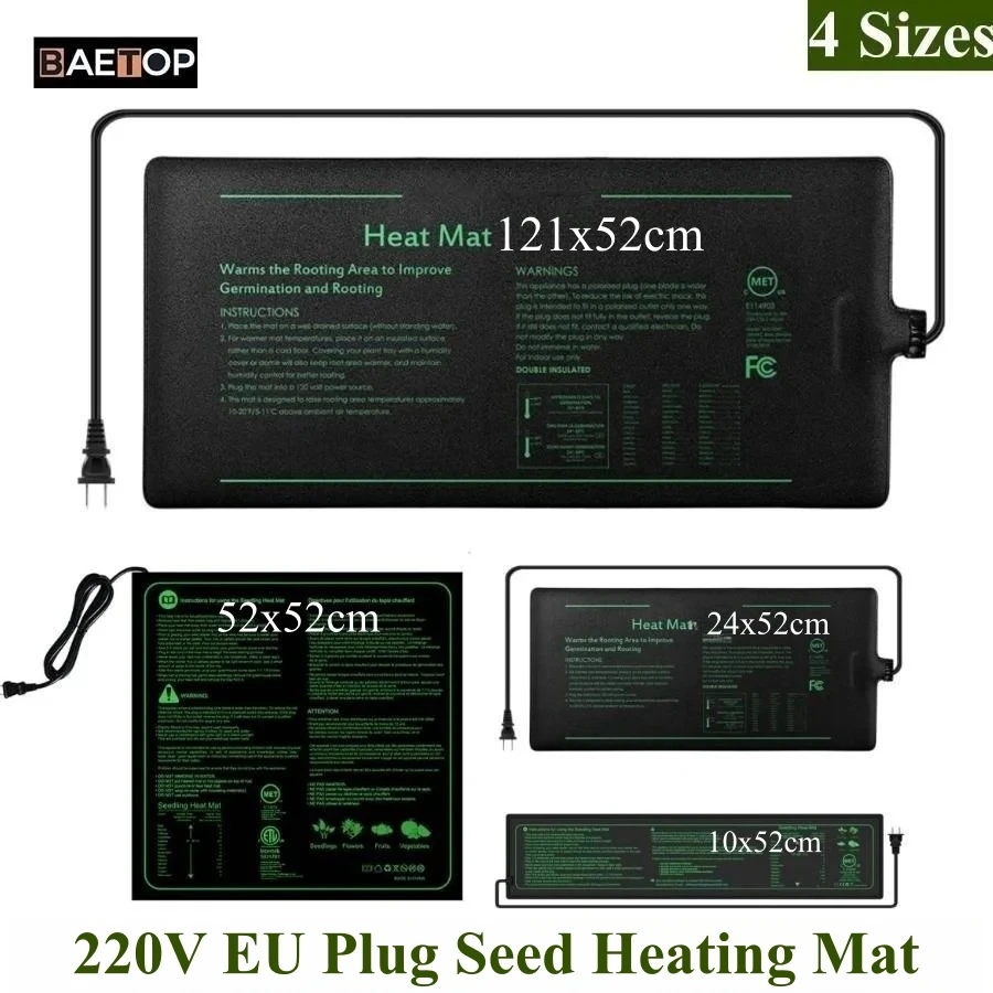 4 Sizes 220V EU Plug Seedling  - Seedling Heat Pad review and price
