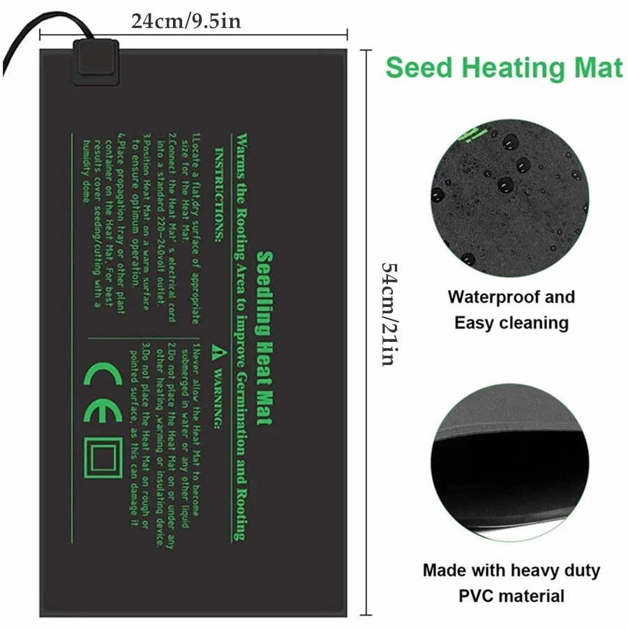 4 Sizes 220V EU Plug Seedling  - Seedling Heat Pad review and price