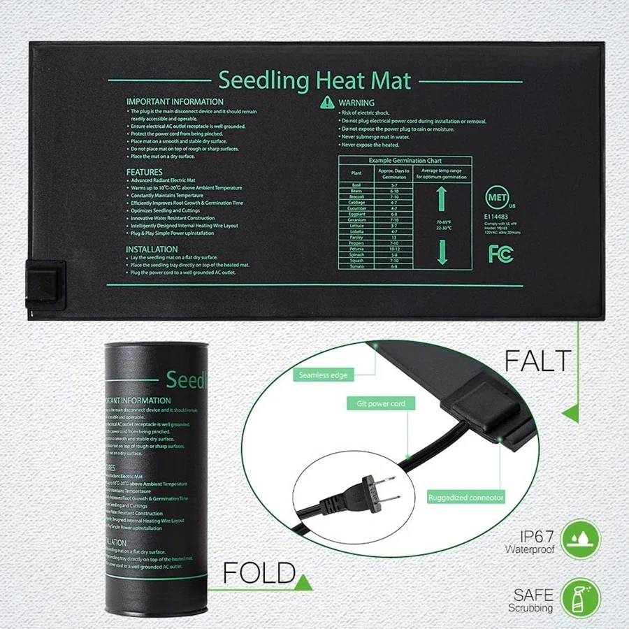 4 Sizes 220V EU Plug Seedling  - Seedling Heat Pad review and price
