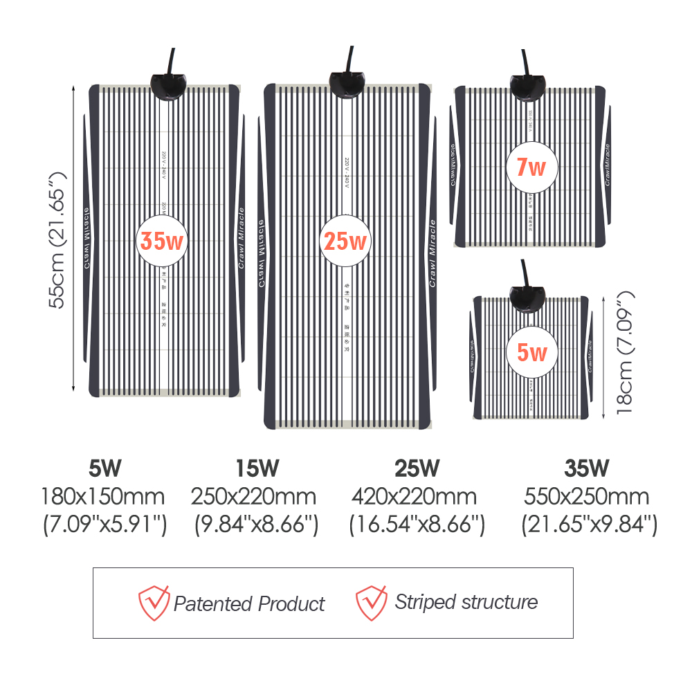5W 15W 25W 35W Graphene Reptil - Seedling Heat Pad review and price
