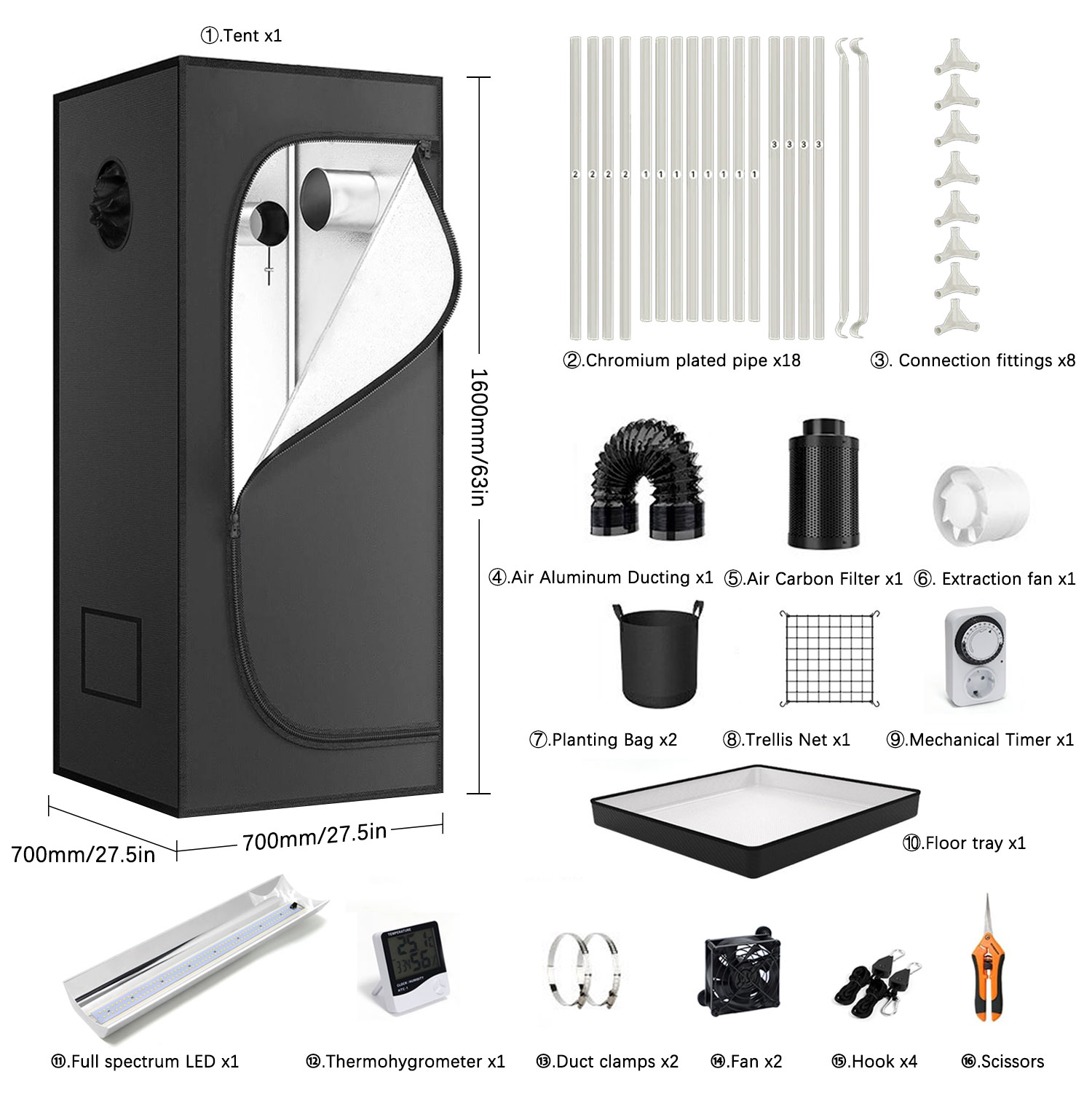 4x4 Grow Tent Complete Kit LED - Grow Tent 4X4 review and price