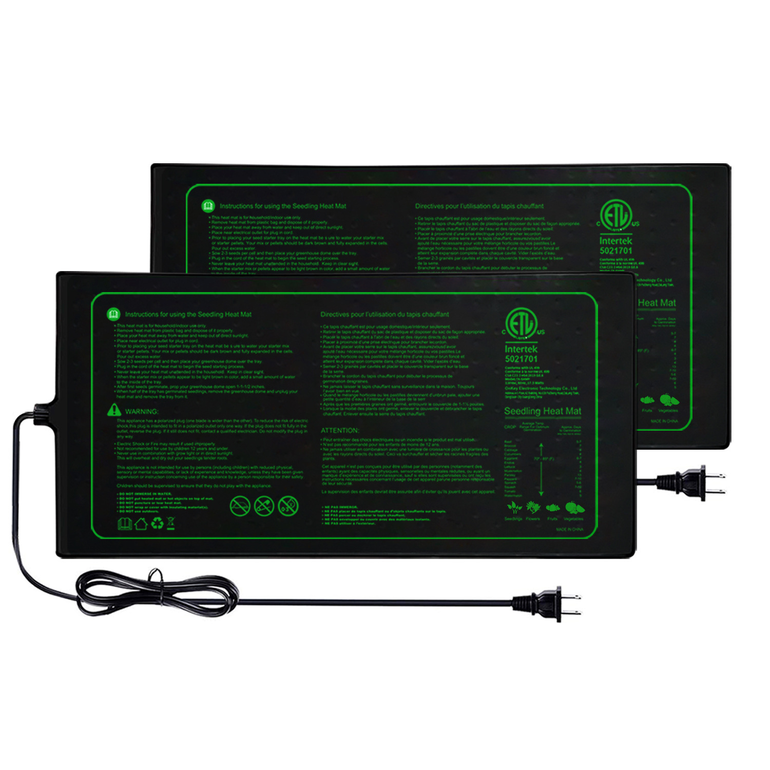 Two-pack 20x10Inch Seedling He - Seedling Heat Pad review and price