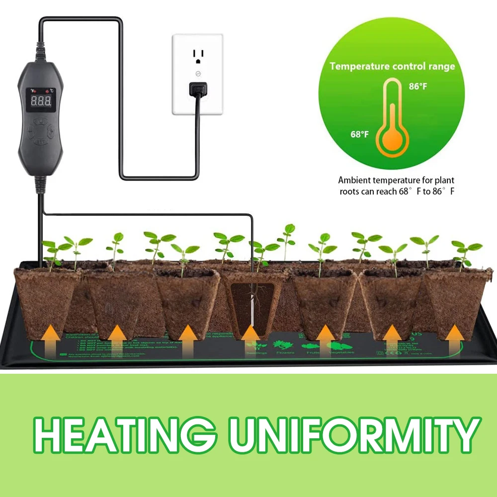50W EU-US/UK/AU Adjustable The - Seedling Heat Pad review and price