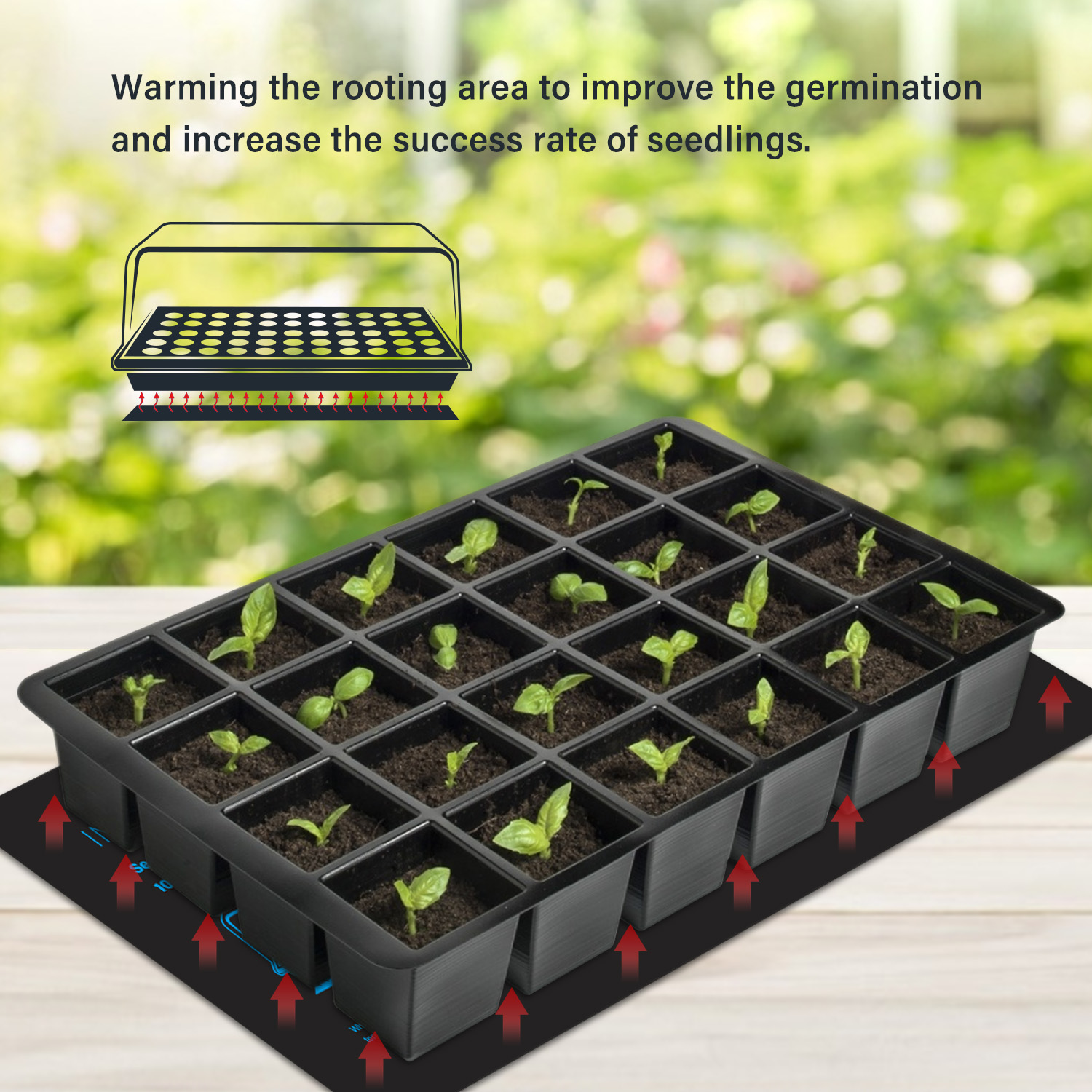20.75x10CM EU/US/UK/AU Plug Se - Seedling Heat Pad review and price
